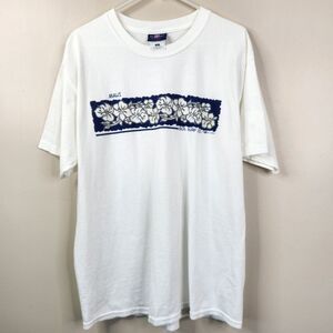 Del Sol Vintage 2001 Sol Surf Maui Short Sleeve Floral Graphic Print Tee Large